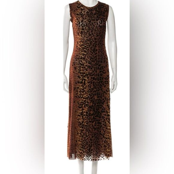 Jean Paul Gaultier Soleilbrown and black leopard dress size medium. - Picture 1 of 10